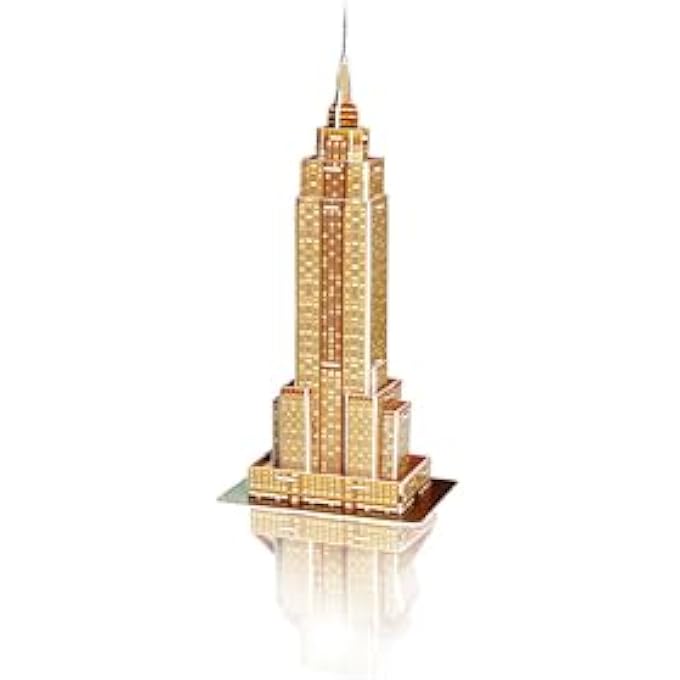 3D PUZZLE 00119 EMPIRE STATE BUILDING, DISCOVER THE WORLD IN 3D, CRAFT FUN FOR YOUNG AND OLD, COLOURED - Image 4